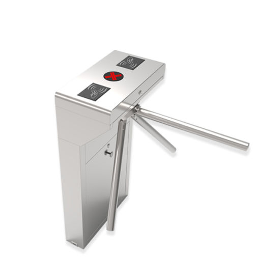 Tripod-Turnstile-Semi-Automatic-Bi-Direction-Vertical-with-RFID-Card-Reader-and-Control-Panel-Power-Supply-TS-200